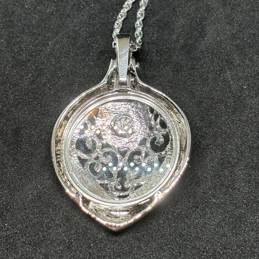 【美品】MIKIMOTO パール 真珠 シルバー ルーペ ペンダント ネックレス 美品 ミキモト MIKIMOTO パール 真珠 ルーペ ペンダント