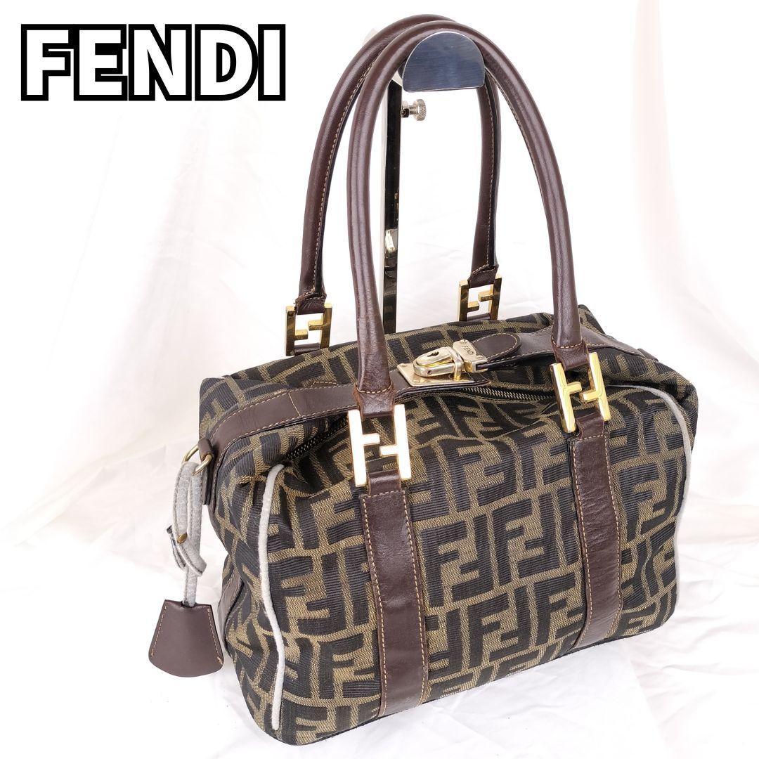 美品✨フェンディ トートバッグ FFズッカ柄 キャンバス y2k 折りたたみ可能