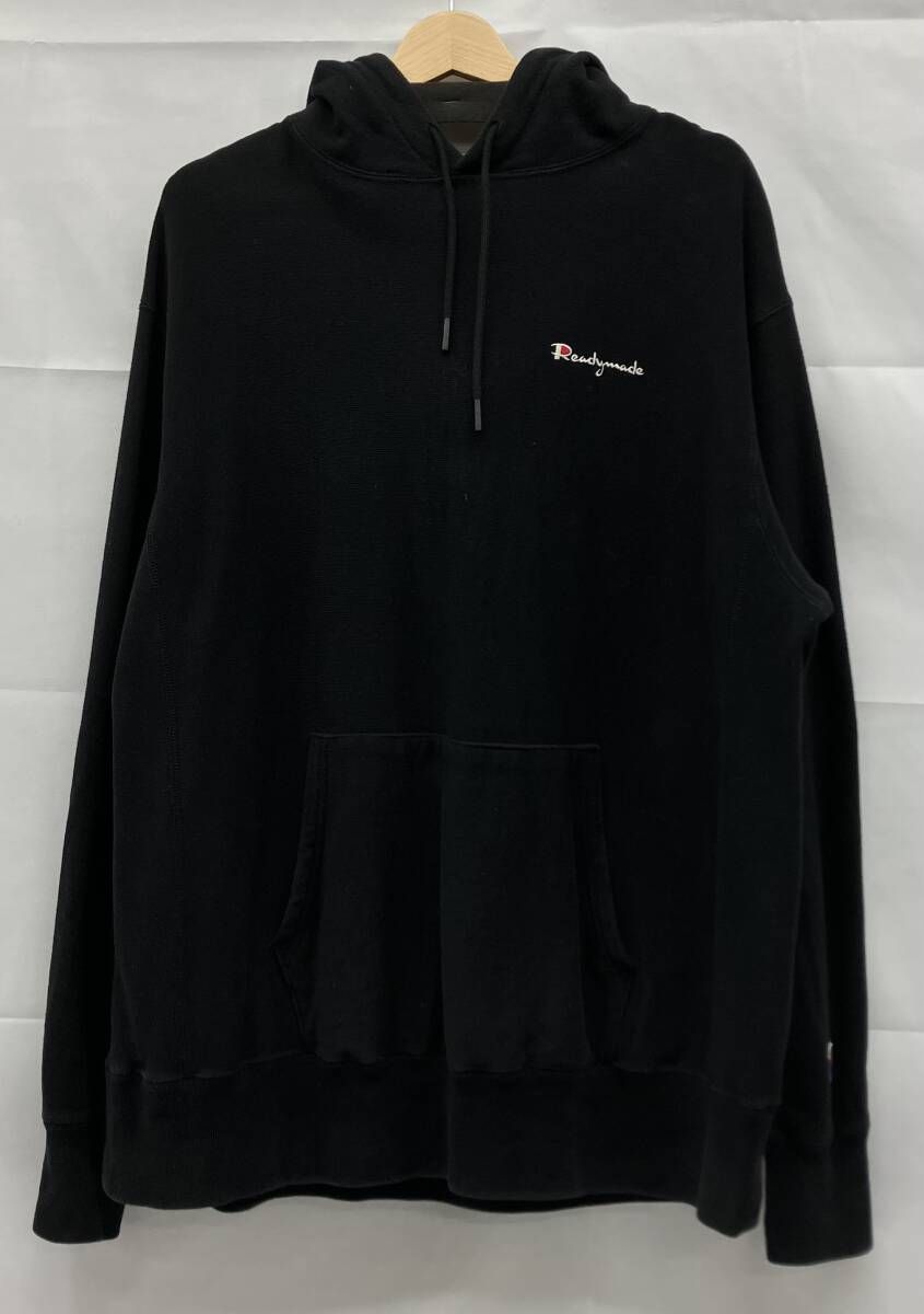 レディメイド　READYMADE パーカー Sサイズ 黒 READYMADE レディメイド ロゴ パーカー フーディ スウェット