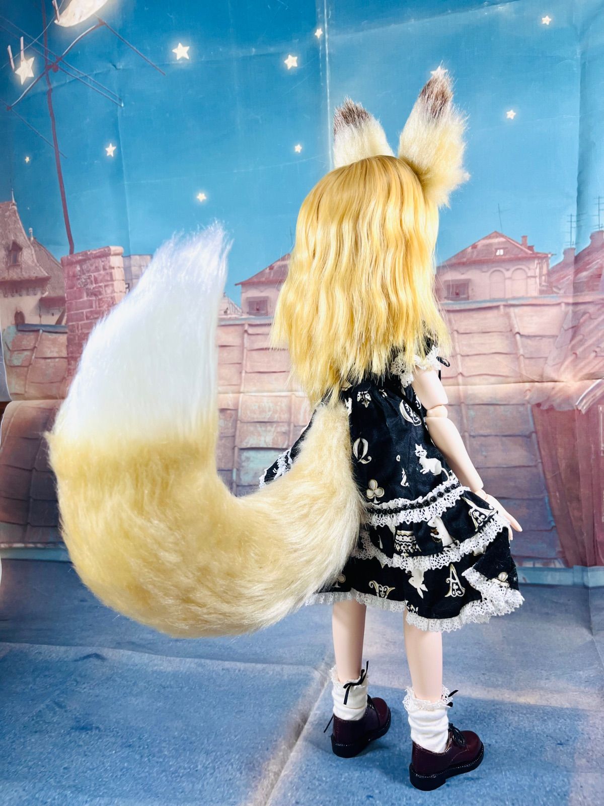 ディーラー様製 狐耳&狐しっぽセットDD*SD*MDD*DDP*DDS 狐耳&狐しっぽセット/DD*SD*MDD*DDP*DDS*MSD*40～60cmドールさん向け