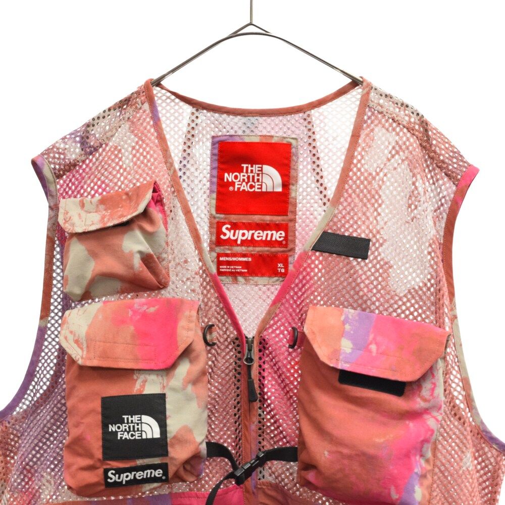 SUPREME (シュプリーム) 20SS×THE NORTH FACE Cargo Vest ザノースフェイス カーゴベスト マルチプリント  NP22003I