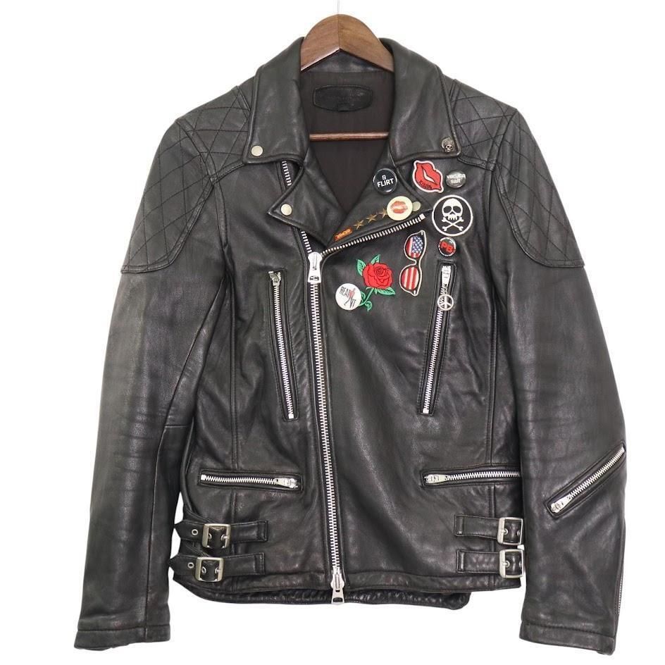 JACKROSE ジャックローズ ダブルライダースジャケット 本革 サイズ3