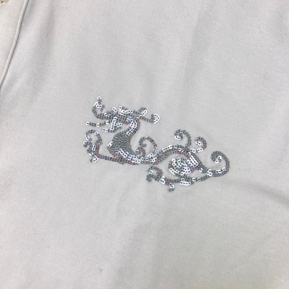 サイズ：3 DANCE WITH DRAGON ダンスウィズドラゴン  長袖ポロシャツ  ホワイト系 [240101446864] ゴルフウェア メンズ ストスト サイズ：3 DANCE WITH DRAGON ダンスウィズドラゴン 長袖