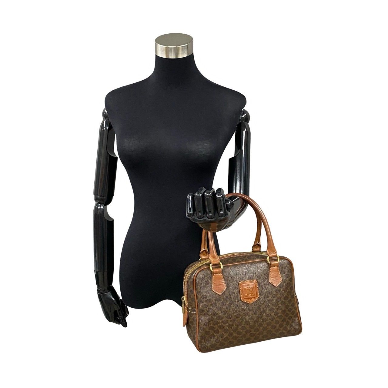 極美品　100 CELINE セリーヌ　ボストンバッグ　ハンドバッグ CELINE - 極 美品 CELINE セリーヌ ヴィンテージ マカダム