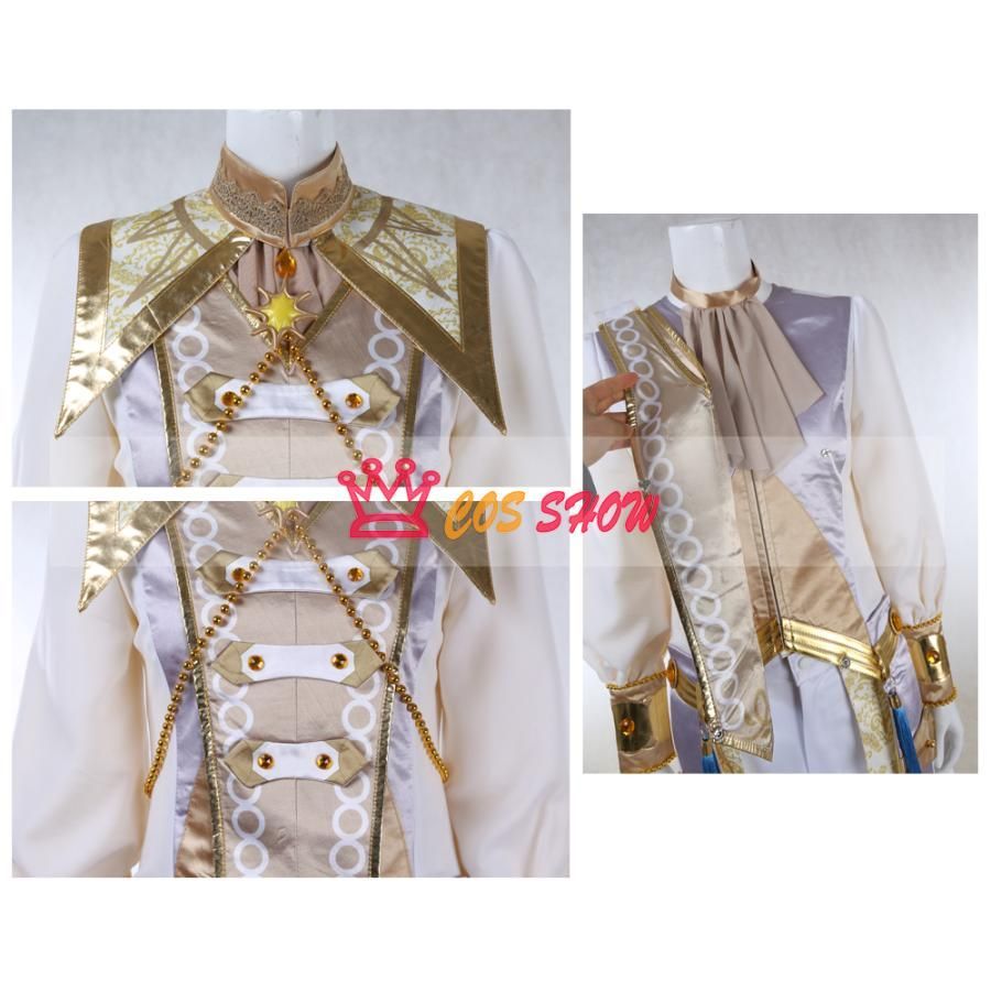 友情 あんさんぶるスターズ! あんスタ ALKALOID 白光の太陽 白鳥 藍良 しらとりあいら コスプレ衣装 cosplay 仮装 髪飾り付き オーダーメイド製