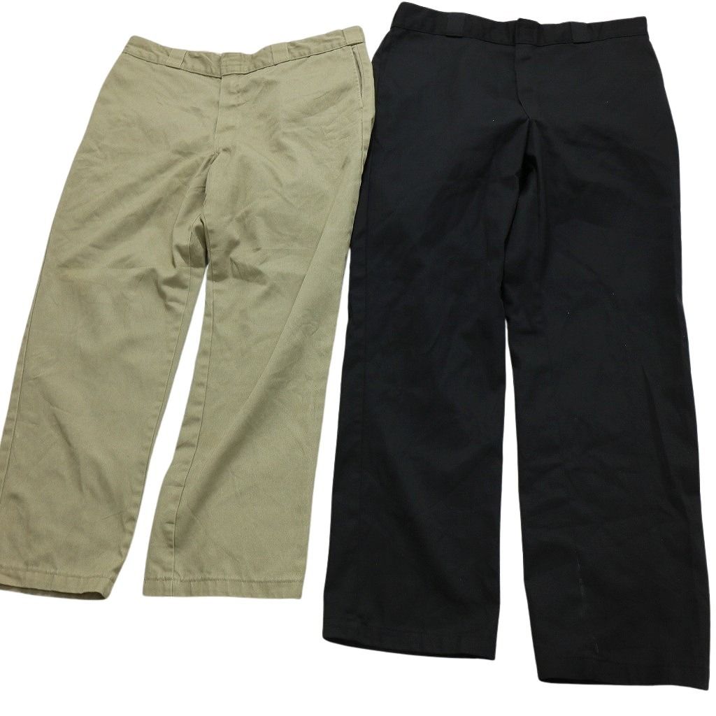 古着卸 まとめ売り ディッキーズ Dickies 874 ワーク パンツ 8枚セット メンズ 36 ノープリーツ センタークリース 古着 NB9718