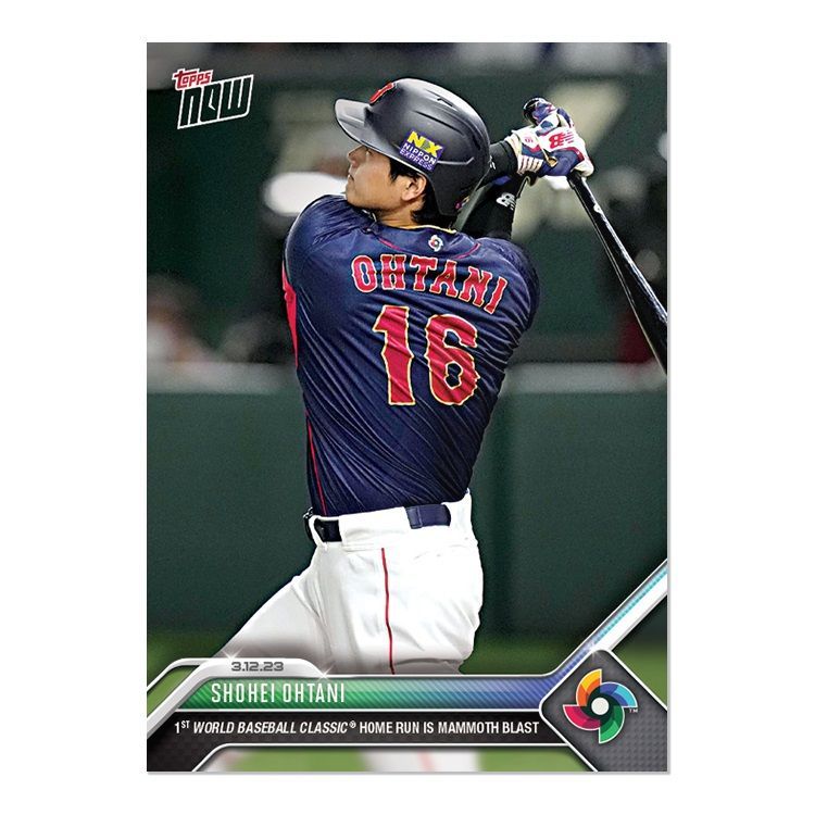 WBC topps now 大谷翔平 Amazon.co.jp: 2024 Topps Now 大谷翔平開幕戦 レリックベース