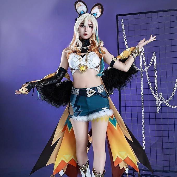 【めーぐ】原神　シロネンコスプレ衣装フルセット　ウィッグ+靴 原神シロネンコスプレ衣装フルセットウィッグ+靴