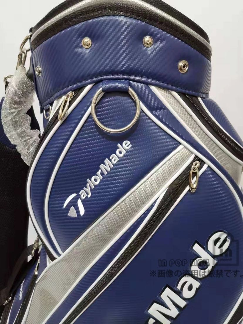 TaylorMade キャディバッグ ネイビー/レッド テーラーメイド スタンド