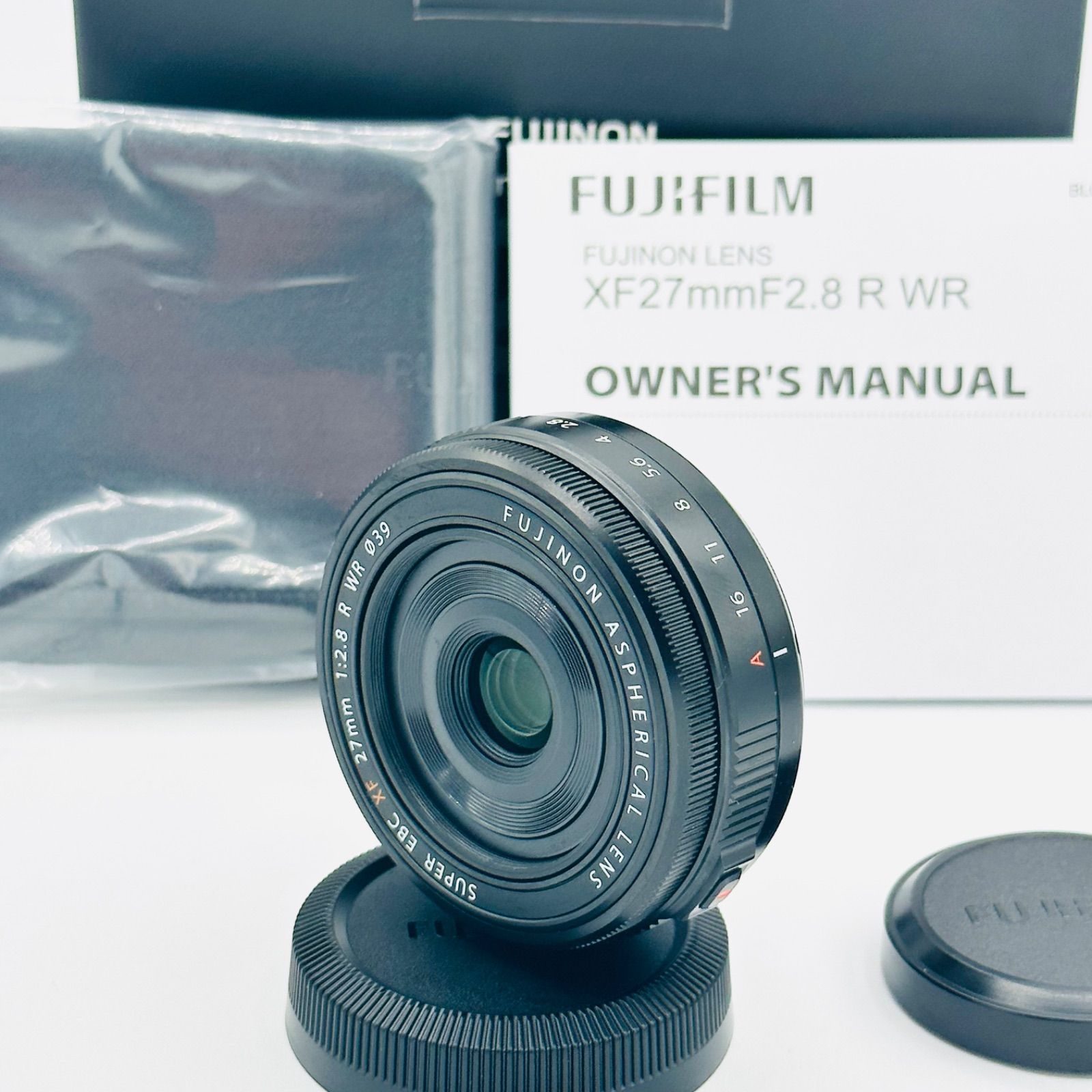 美品】富士フイルム(FUJIFILM) X 交換レンズ フジノン 単焦点 パンケーキ 27mm F2.8 防塵防滴耐低温 絞りリング F  XF27MMF2.8 R WR - メルカリ