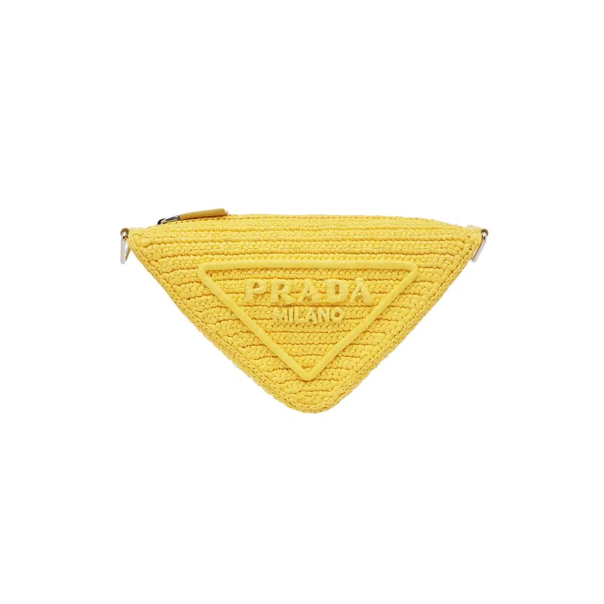 PRADA(プラダ) ラフィア トライアングルバッグ バッグ - メルカリ