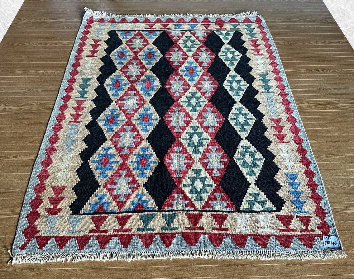 【クリアランスセール】キリム 80cm×59cm No. H.02 200×150】イラン直輸入☆シーラーズ産キリム・KILIM□3044-50-H キリム