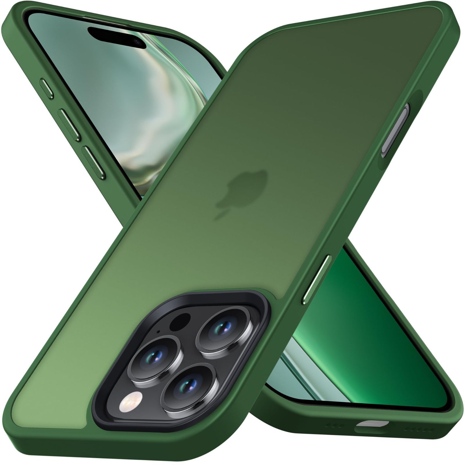 Anqrp iPhone 16 Pro Max 用 ケース 半透明 耐衝撃 滑り止め 米軍MIL規格 指紋防止 マットケース ストラップホール付き ワイヤレス充電対応 スマホケース アイフォン16 プロマックス カバー 6.9インチ