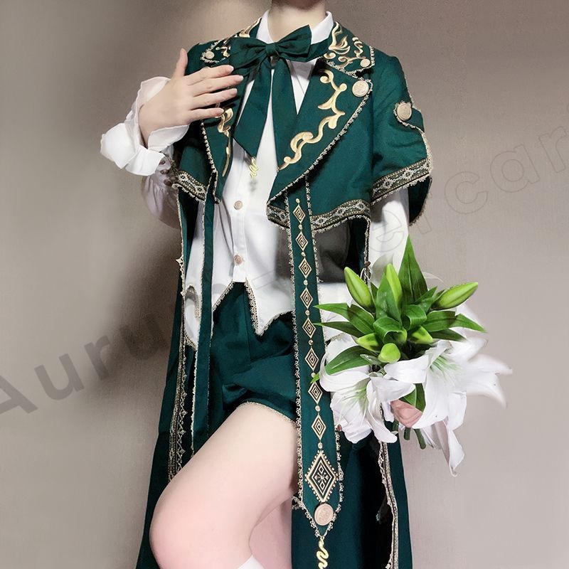 オリジナル 神権使者 王子風ロリータ マント 軍ロリ セット 秋 フルセット ジャケット＋シャツ＋ショートパンツ 高品質素材 舞台撮影用 イベント用 ハロウィン プレゼントに最適 コスプレ大会 推し活 撮影会用 コスプレイベント ハロウィン衣装