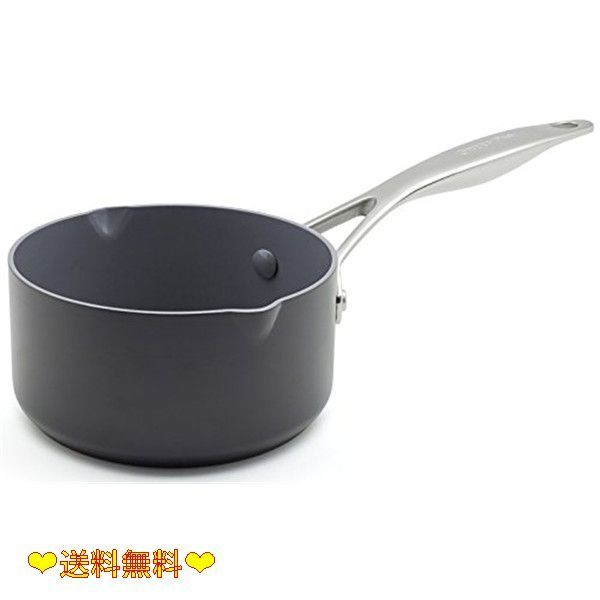 ミルクパン グリーンパン GREENPAN 片手鍋 ミルクパン 14cm IH ガス 食洗機 対応 有害物質不使用 PFASフリー セラミックコーティング ヴェニスプロ こびりつきにくい 汚れが落としやすい キズや衝撃に強い CC000657-001