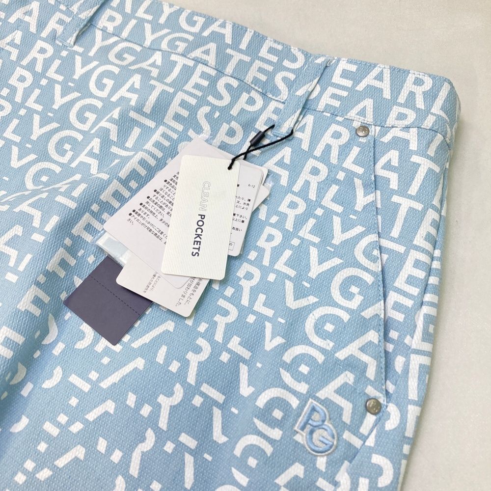 サイズ：00 PEARLY GATES パーリーゲイツ ストレッチ スカート ロゴ総