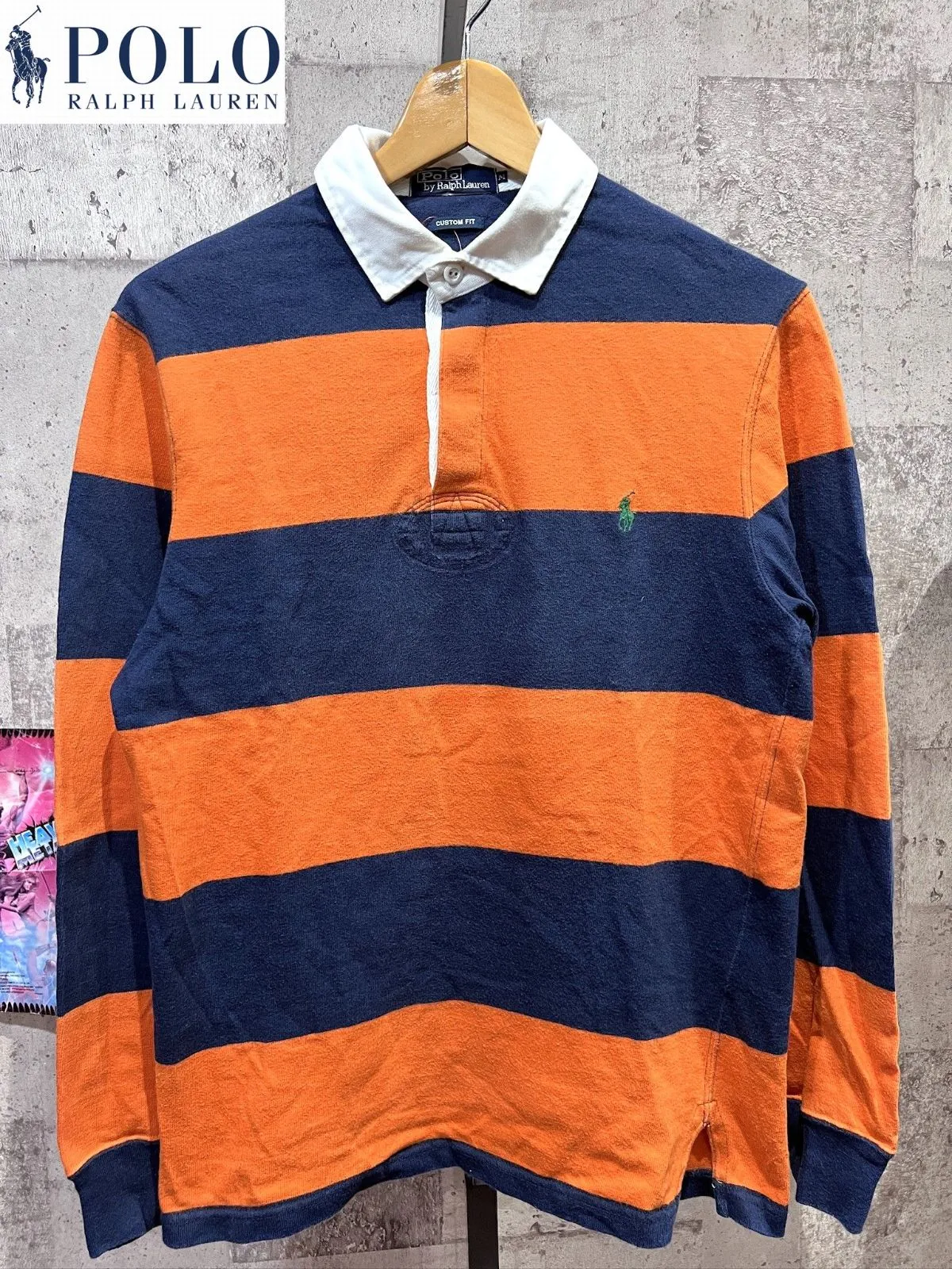 【美品】ラルフローレン　ラガーシャツ 常田大希 着用 ポロ ラルフローレン ラガーシャツ L CUSTOM FIT