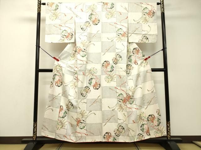 平和屋着物○上質な小紋 雪輪舞桜文 金彩 正絹 逸品 DAAR4348tw （平和  