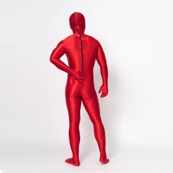 全身タイツ 超光沢 赤 男性女性兼用 3XLサイズ ゼンタイ コスプレ ZENTAI レオタード ボディースーツ 仮装 イベント コスチューム 戦隊  - メルカリ