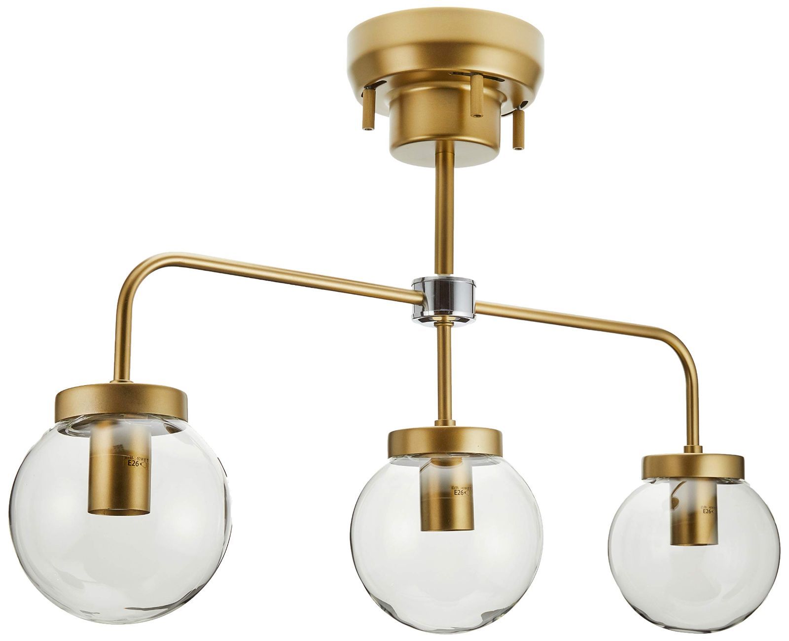 新着商品 シーリングライト LED 3灯 ガラスセード 035 天井照明 6畳 8畳 リビング ダイニング aircorno アンティークゴールド モダン AIRCORNO エアコルノ