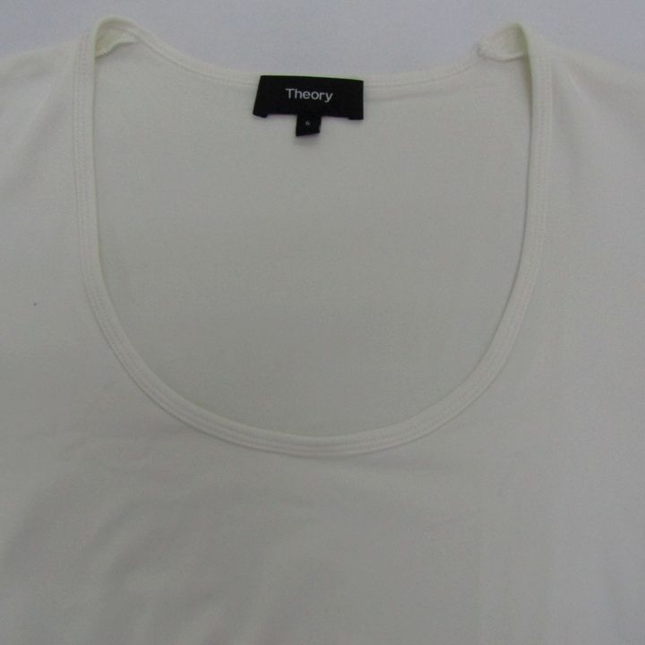 セオリー 半袖Tシャツ ストレッチ ブランド トップス 日本製 白