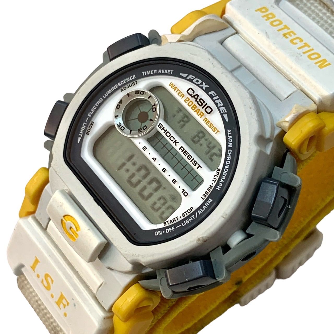 品質割引新品　カシオ　Gショック　ISF 限定モデル　DW-003IS-9T　白黄色　CASIO　G-SHOCK　腕時計 コラボレーションモデル