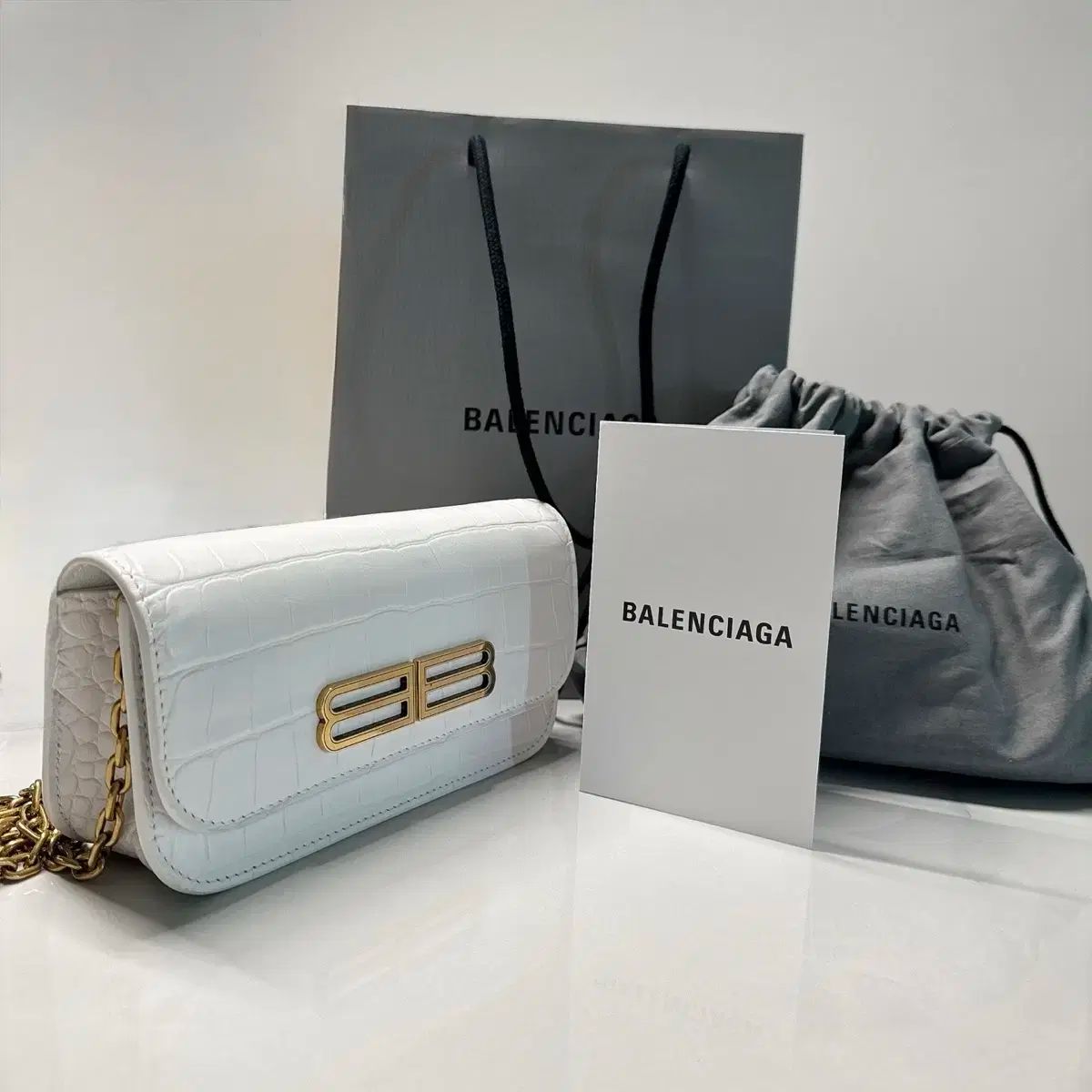 BALENCIAGA バレンシアガ BB ゴシップ クロスバッグ WOC