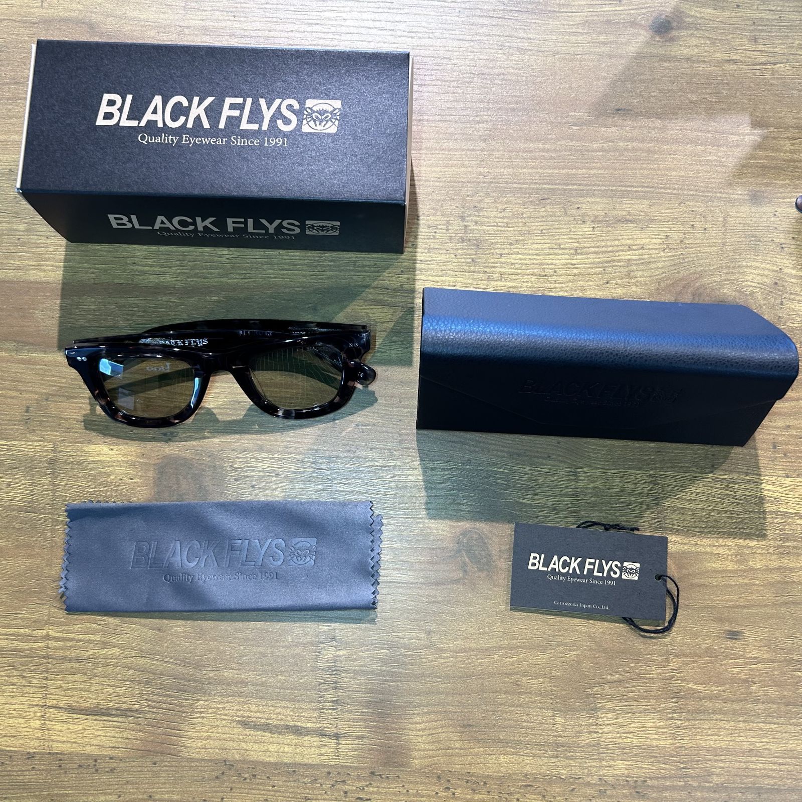 BLACK FLYS FLY NOVA グレーハバナ×ライトグリーン ブラックフライ