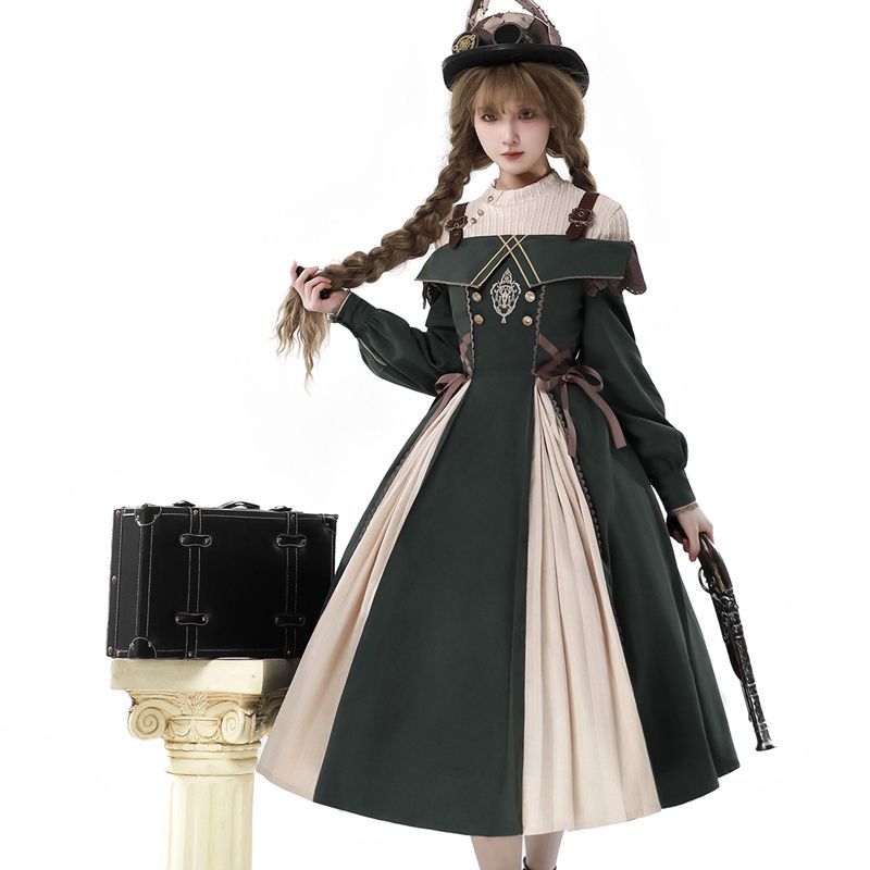 ☆Pearl Bouquet ジャンパースカート&ヘッドドレス サックス