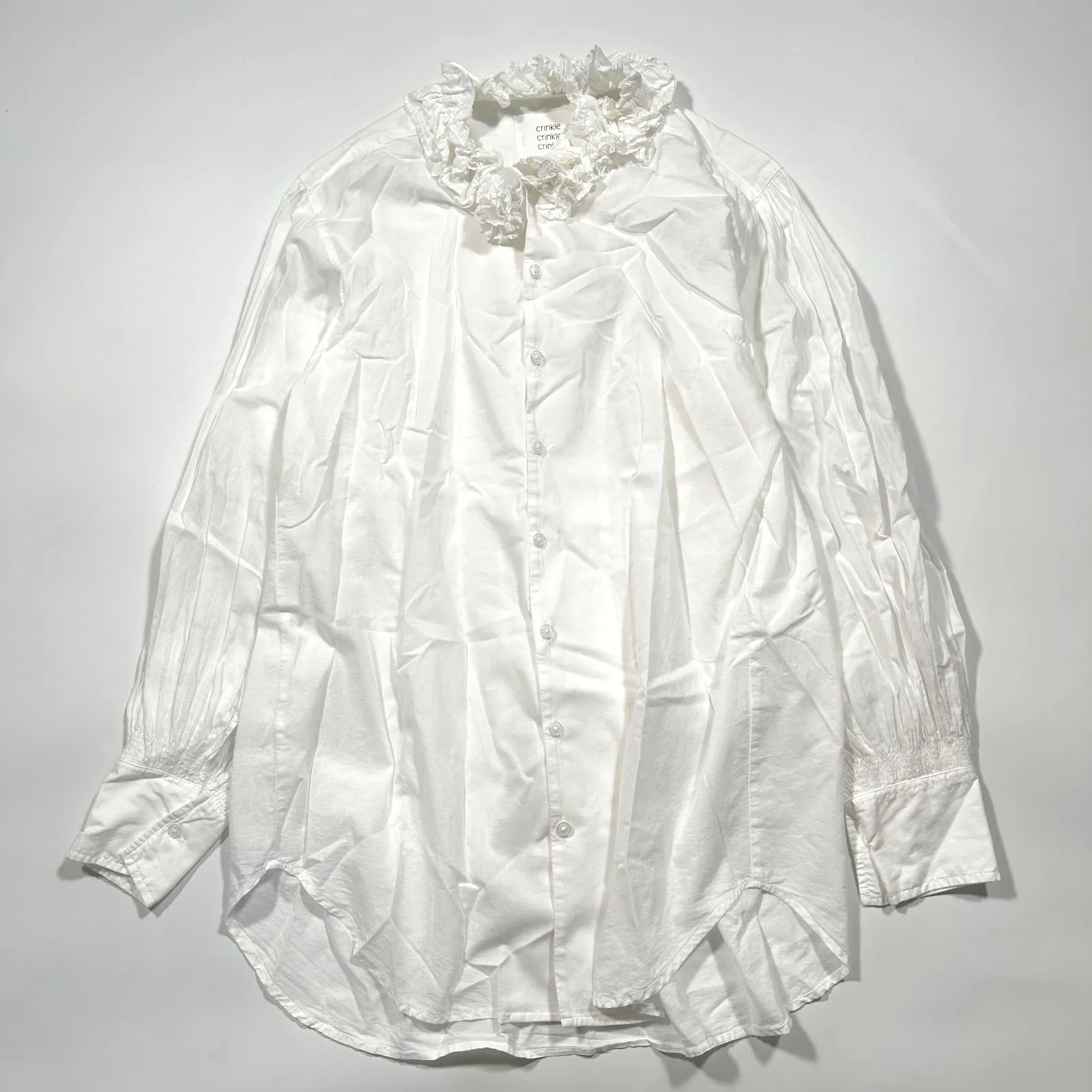 タグ付未使用 crinklecrinklecrinkle フリルポンチョブラウス 2025年