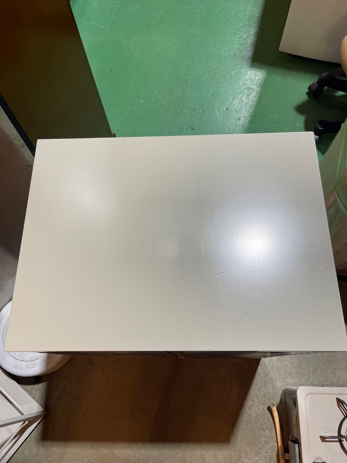 PLUS オフィスキャビネット 2列 二列 12段 書類ケース スチール製 A4サイズ レターケース オフィス家具 書類入れ オフィス家具 倉庫前 げあり