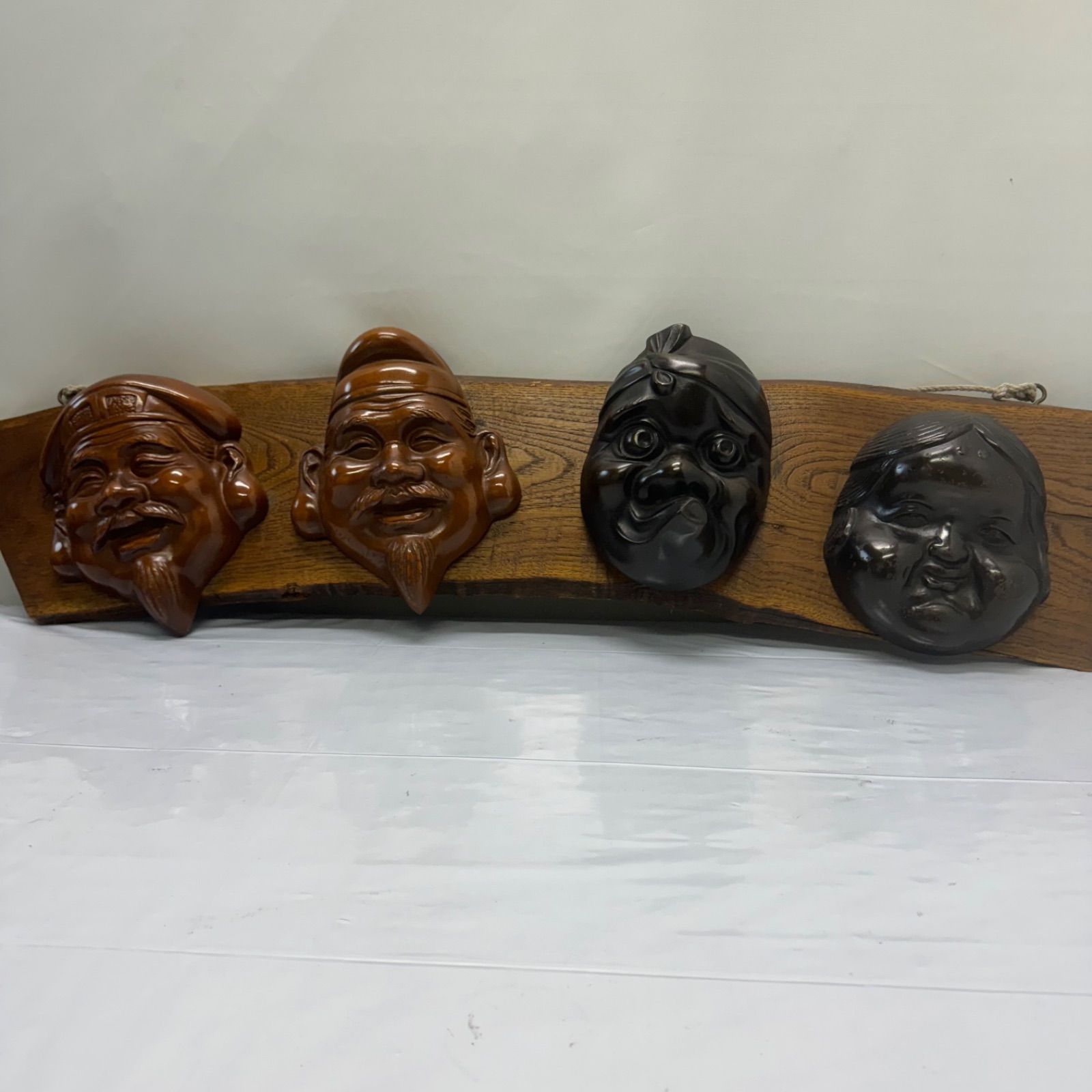 ☆縁起物☆ 二福神 大黒天 恵比寿天 台座付 2体 開運 福の神 金運 楽天