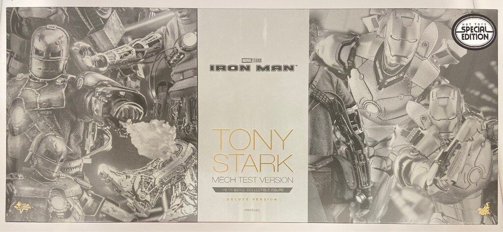 HOTTOYS MOVIE MASTERPIECE TONY STARK | MECH TEST VERSION | SPECIAL EDITION MMS582