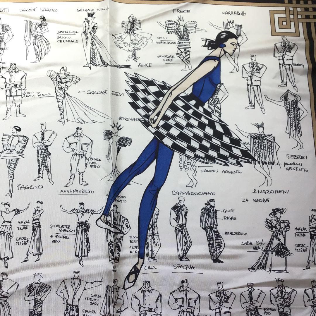 ジャンニヴェルサーチ シルク スカーフ Gianni Versace ヴィンテージ