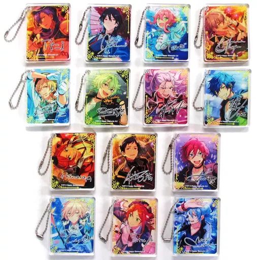 キーホルダー・マスコット(キャラクター)　全14種セット 「あんさんぶるスターズ!×animatecafe CoLotta(トレーディングアクリルプレートキーホルダー) Cグループ」 中古】キーホルダー・マスコット(キャラクター) 全14種セット