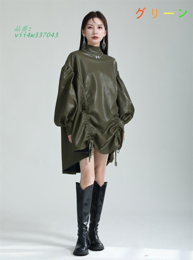 ワンピースロング長袖韓国ファッ