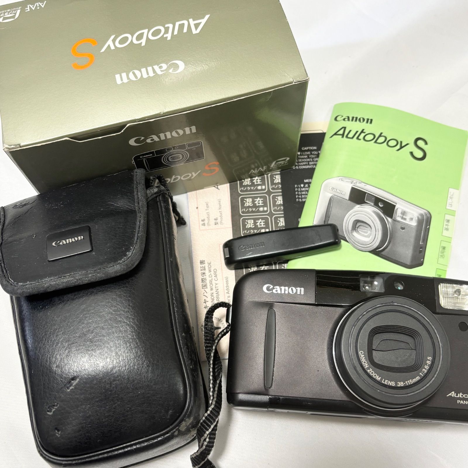 Canon キャノン Autoboy S コンパクトフィルムカメラ 撮影 写真 動作未 品 品扱い ケース付き き