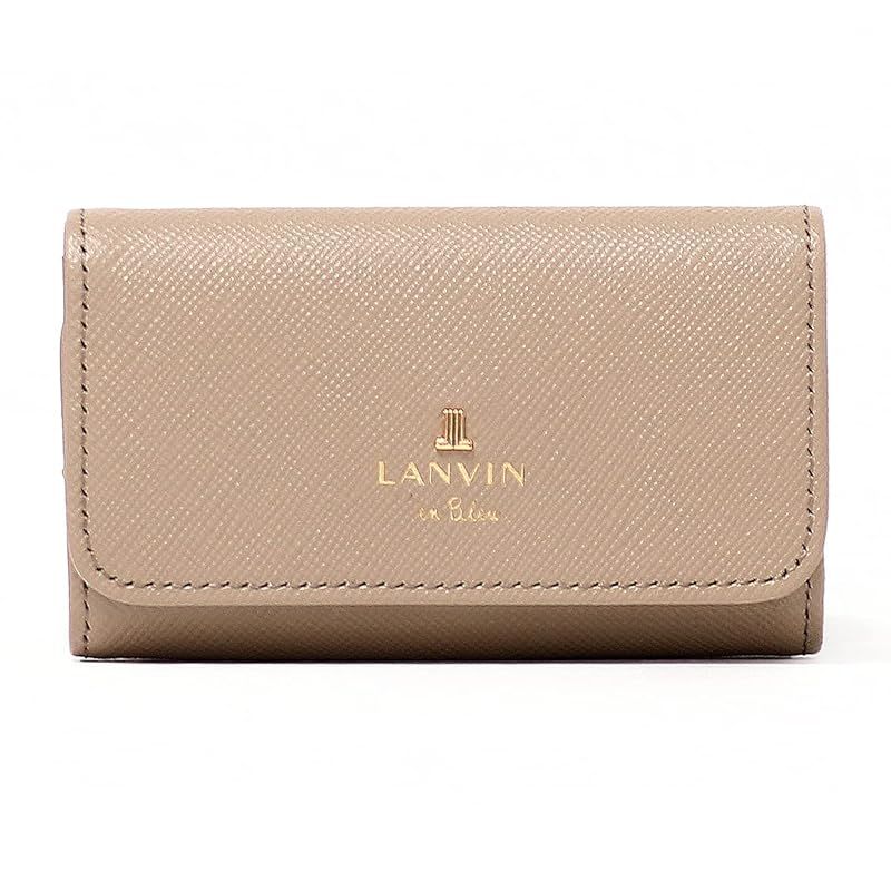 【新着商品】[ランバンオンブルー] ブランドショッパー付き ギフト包装 キーケース 480115 リュクサンブール レディース 本革 レザー 【45】 グレーベージュ（当社限定）
