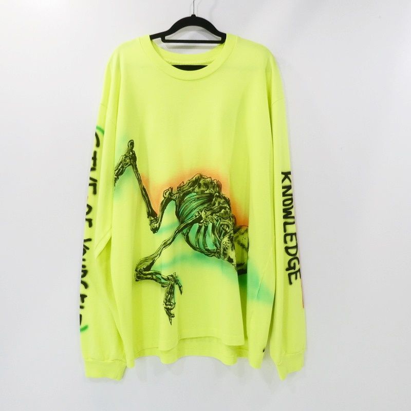 【姫路東店】 中古 YEEZY | イージー 長袖Ｔシャツ BEFORE HEAVEN AND EARTH イエロー 【108】