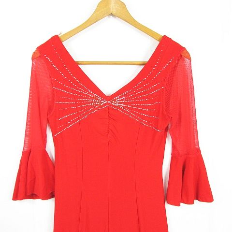 prima boutique プリマブティック 社交ダンス 衣装 ドレス 七分袖