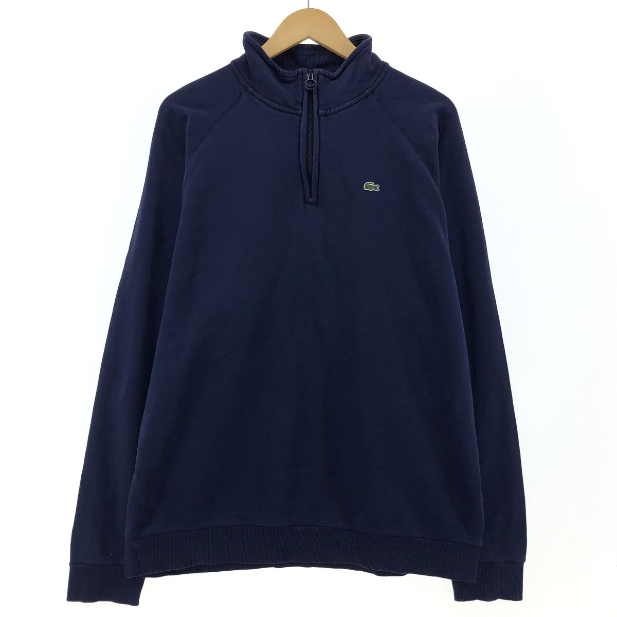古着 ラコステ LACOSTE ハーフジップスウェットシャツ トレーナー メンズXL/taa001658