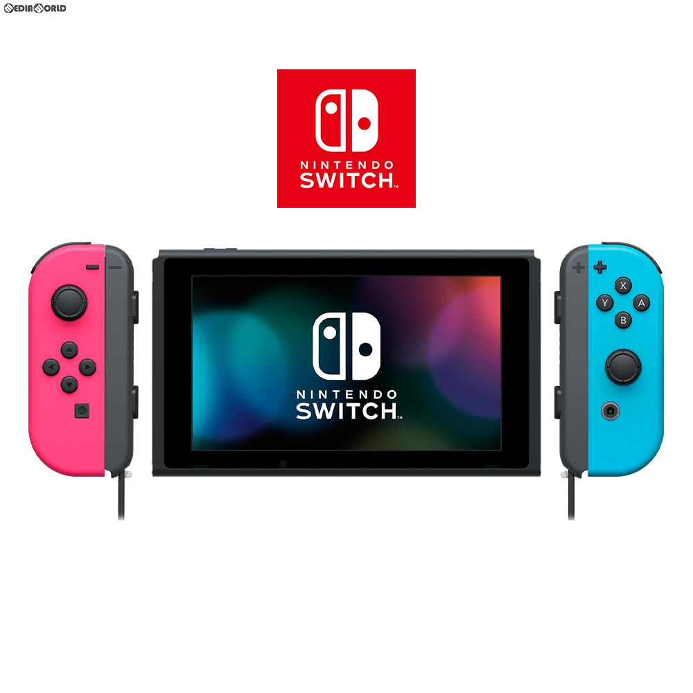 (本体)マイニンテンドーストア限定 Nintendo Switch(ニンテンドースイッチ) カスタマイズ Joy-Con(L) ネオンピンク/(R) ネオンブルー Joy-Conストラップ ブラック(HAC-S-KAYAA) 任天堂