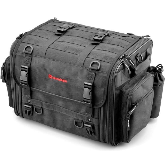 ヘンリービギンズ Henly Begins デイトナ バイク用 キャンプ シートバッグ BASIC Lサイズ 44-60L 大容量 テント泊 DH-719 ブラック 96721