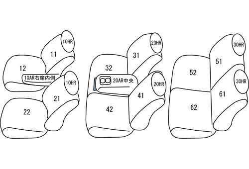 Clazzio クラッツィオ シートカバー ストリームステッチ ストリーム RN6 RN8 H24 4～H26 11 EH-0424 BRIGHTFACE_UK