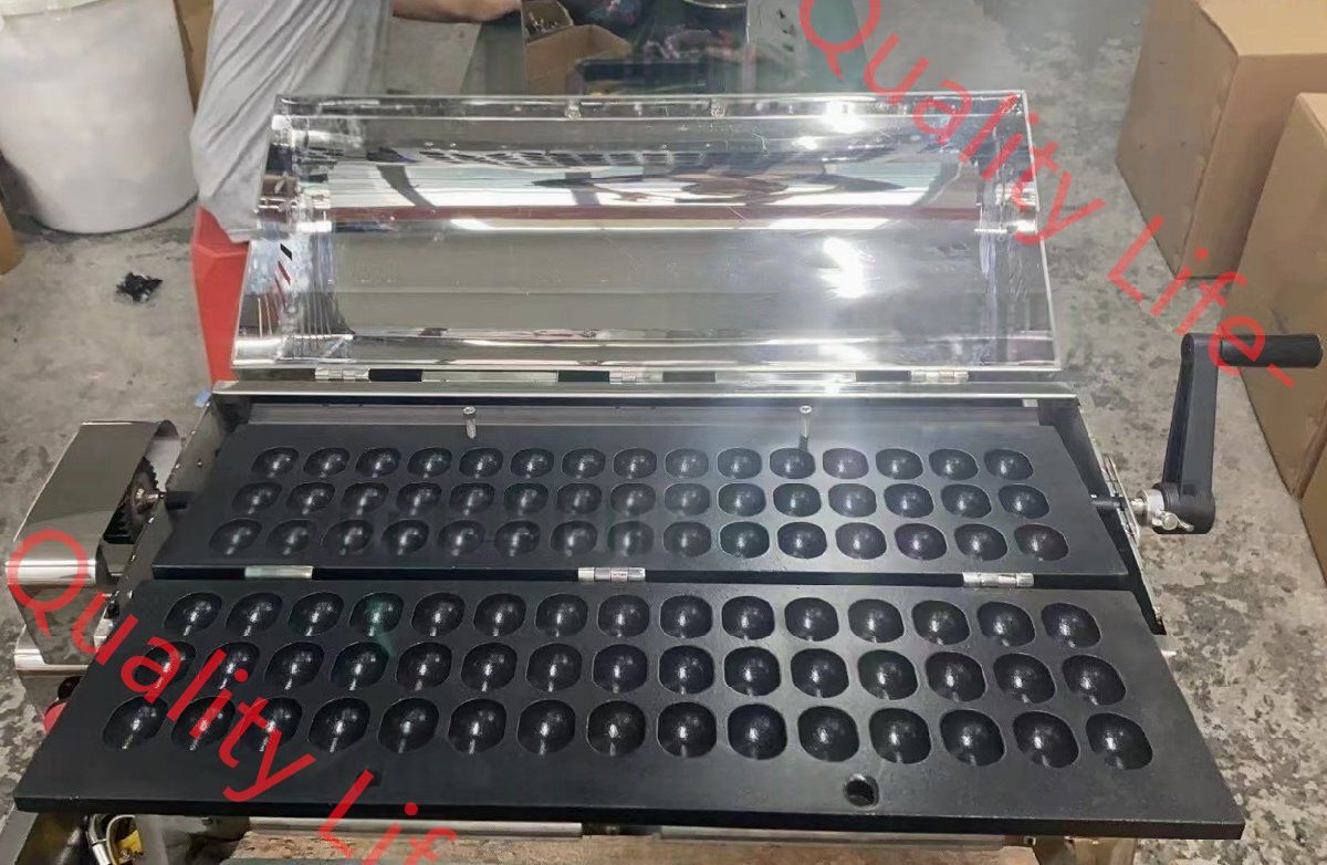 業務用ベビーカステラ機 45穴 ガス式 俵型 ベビーカステラ ベビーカステラ焼き|厨房機器|飲食店