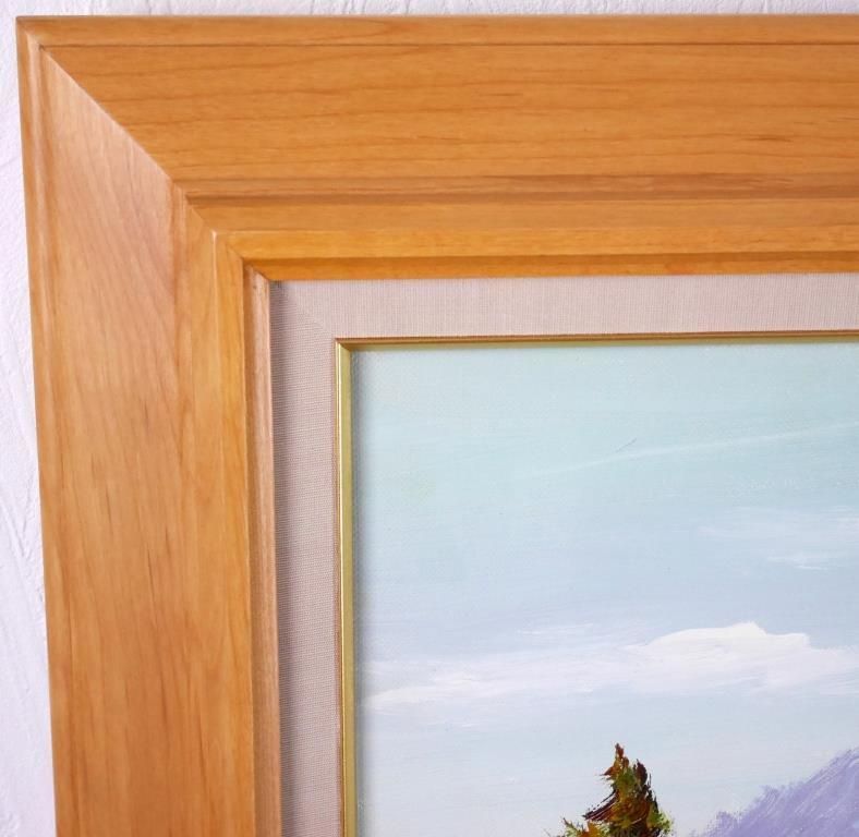 青木康元『上高地』◇油彩8号◇直筆サイン有◇実力作家！創造美術会