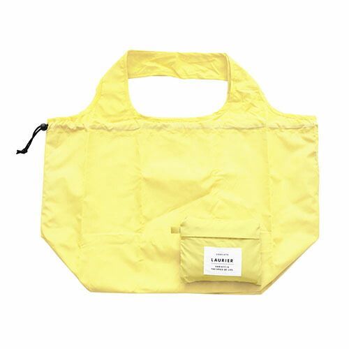 まとめ エルコミューン エコバッグ LAURIER ショッピングバッグ LIGHT レモンイエロー EBA-306 ×6セット