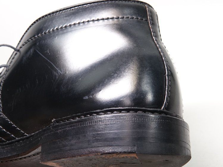 【希少サイズ】Alden チャッカブーツ　ブラックコードバン 1359 385 / 1124 極上 オールデン チャッカブーツ ブラック コード