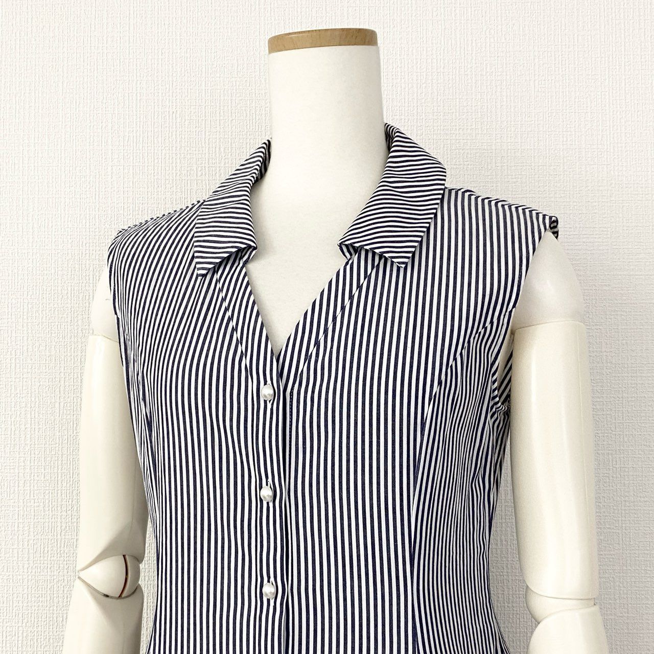 30d14 【美品】 Rene ルネ シャツワンピース ノースリーブ