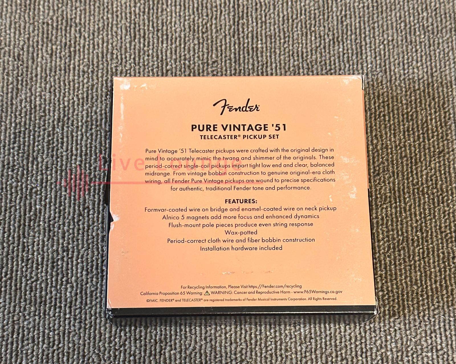 Fender フェンダー ◆純正新品 Pure Vintage '51 Telecaster Pickup Set ◆Tele テレキャスター ピックアップセット『並行輸入品』